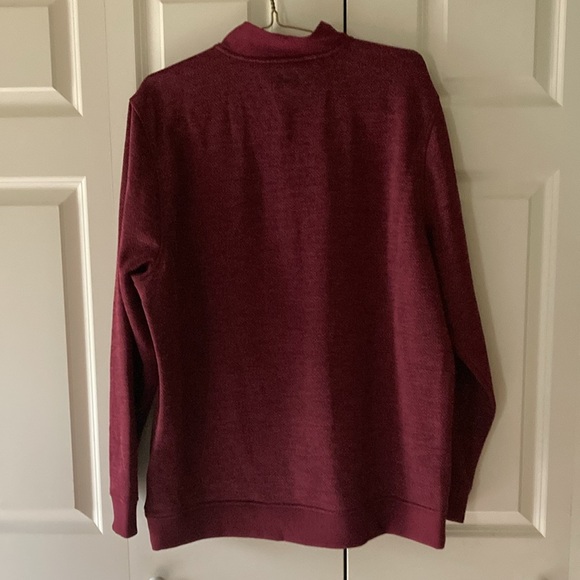 Under Armour mens XXL cold gear quarter zip pullover deep burgundy - Picture 2 of 10